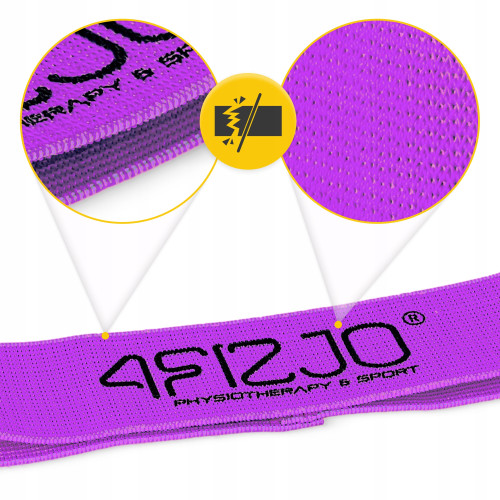 Резинка для фітнеса  4FIZJO Flex Band 16-22 кг Violet - фото №2